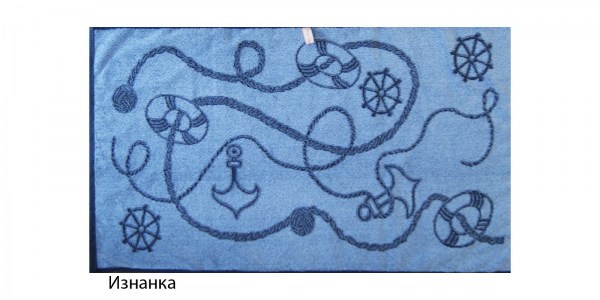 Якорь синий изнанка копия